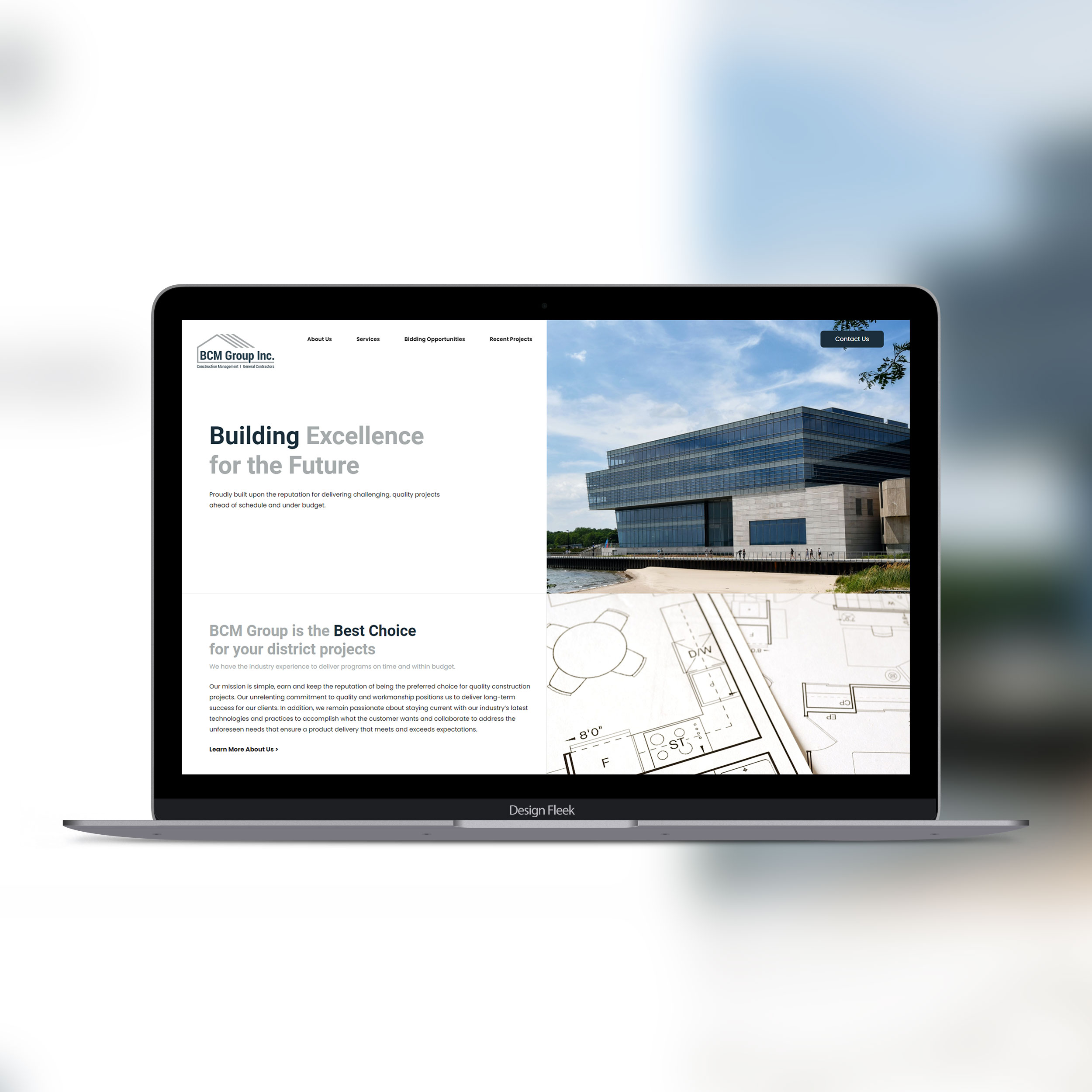 BCM Group Inc. website project preview