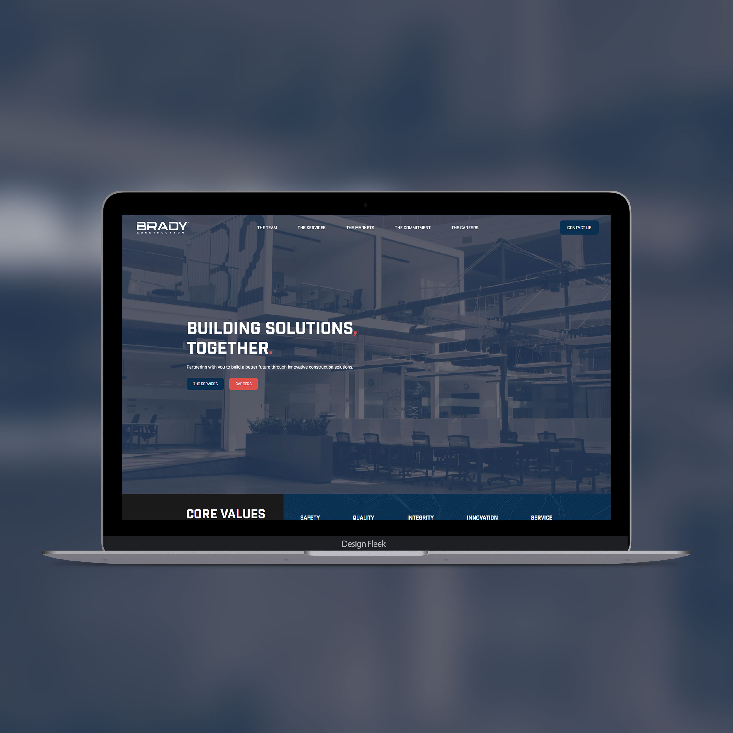 Brady Construction website project preview