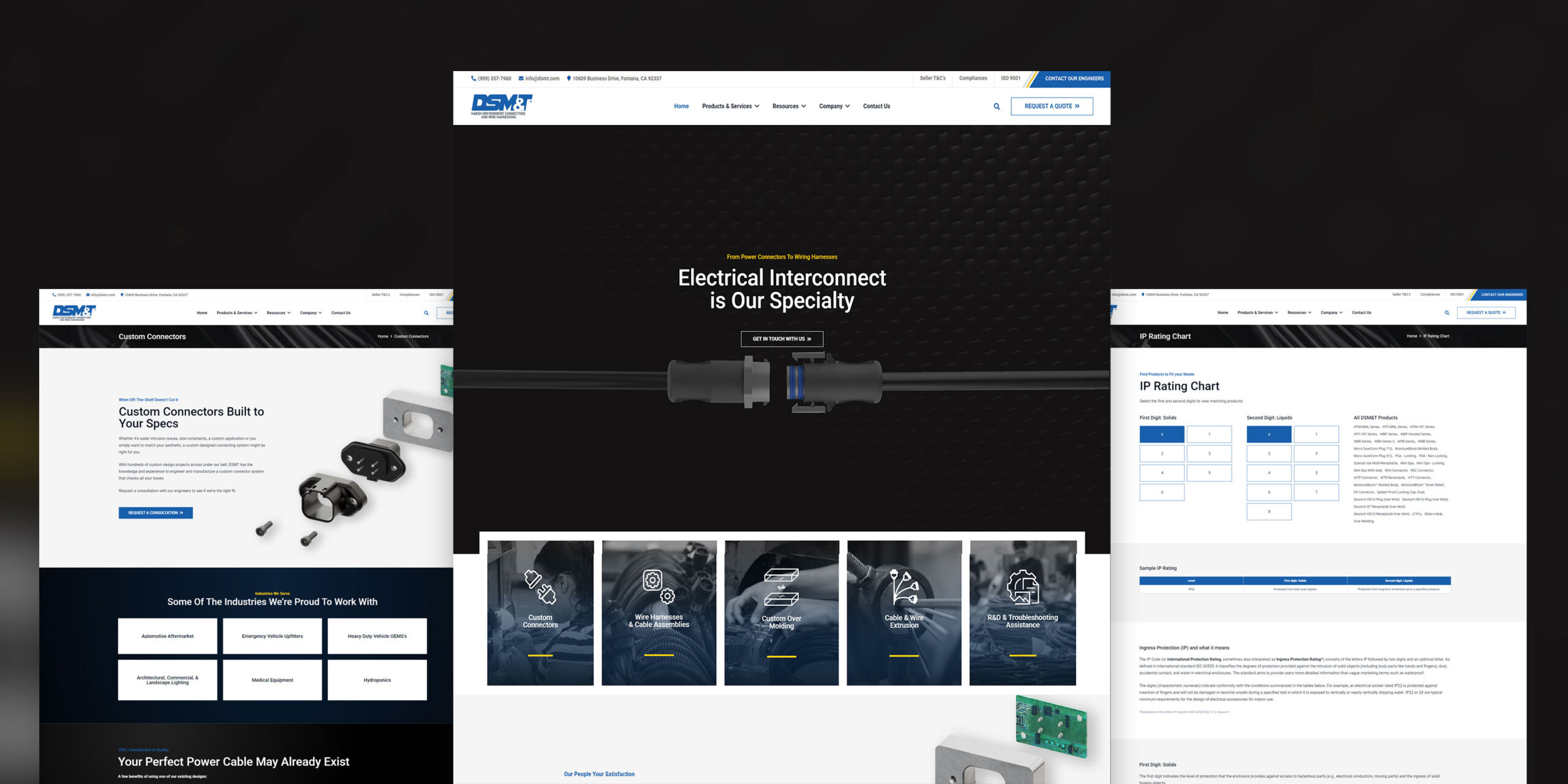 DSM&T website mockup 1