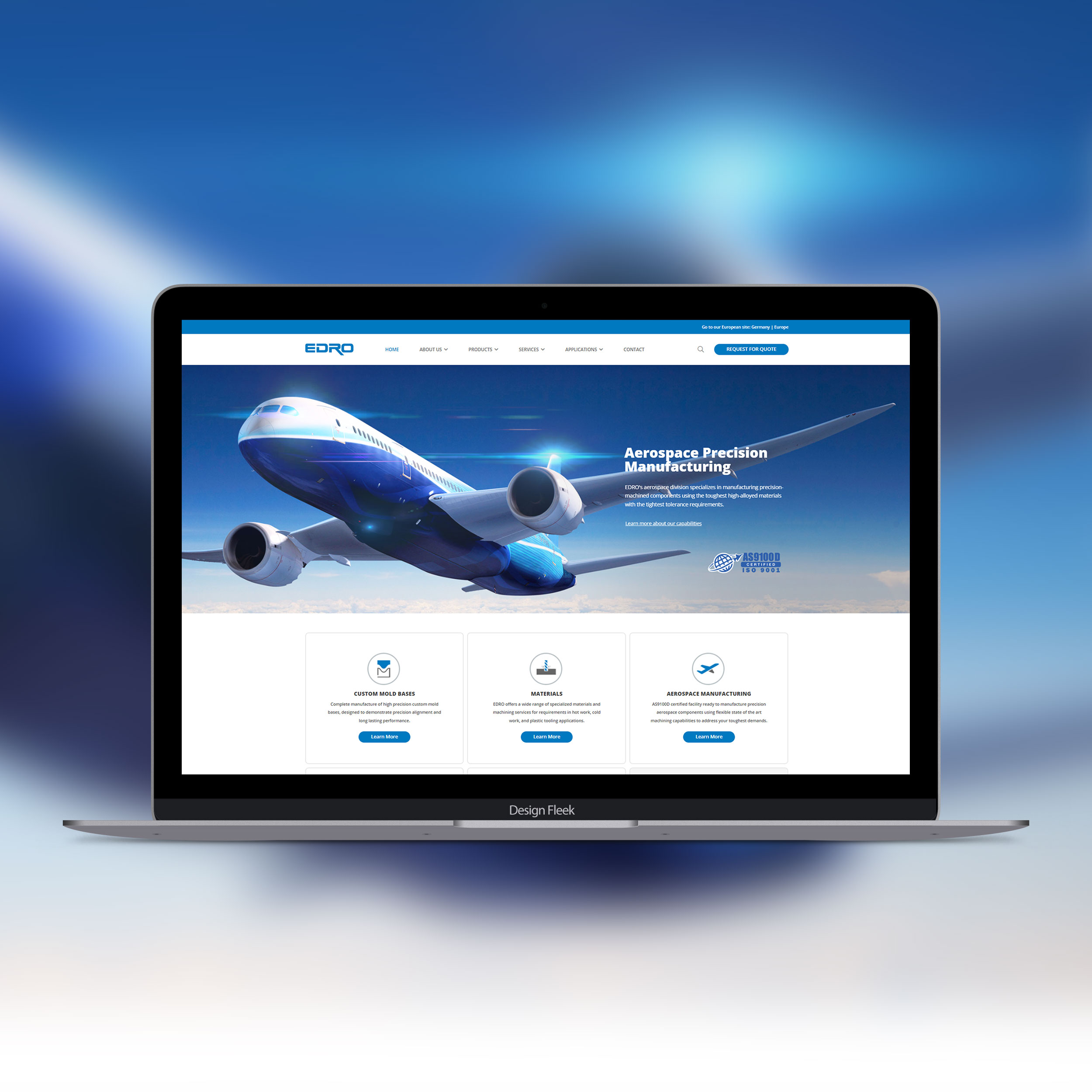 EDRO website project preview