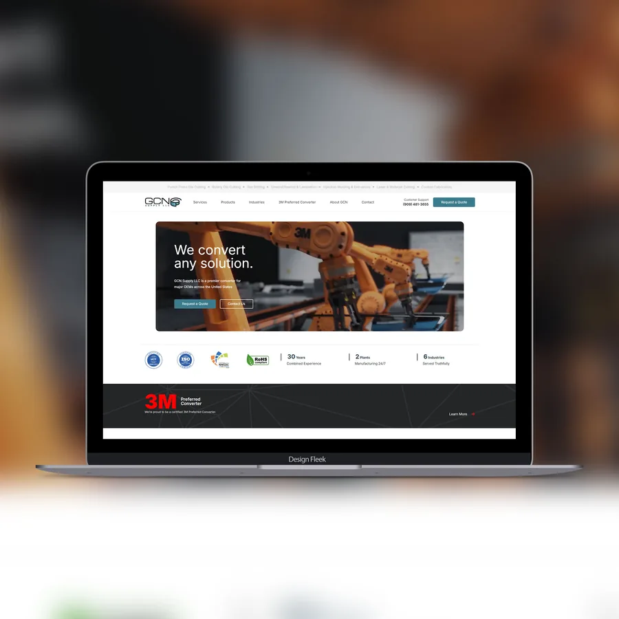GCN Supply website project preview
