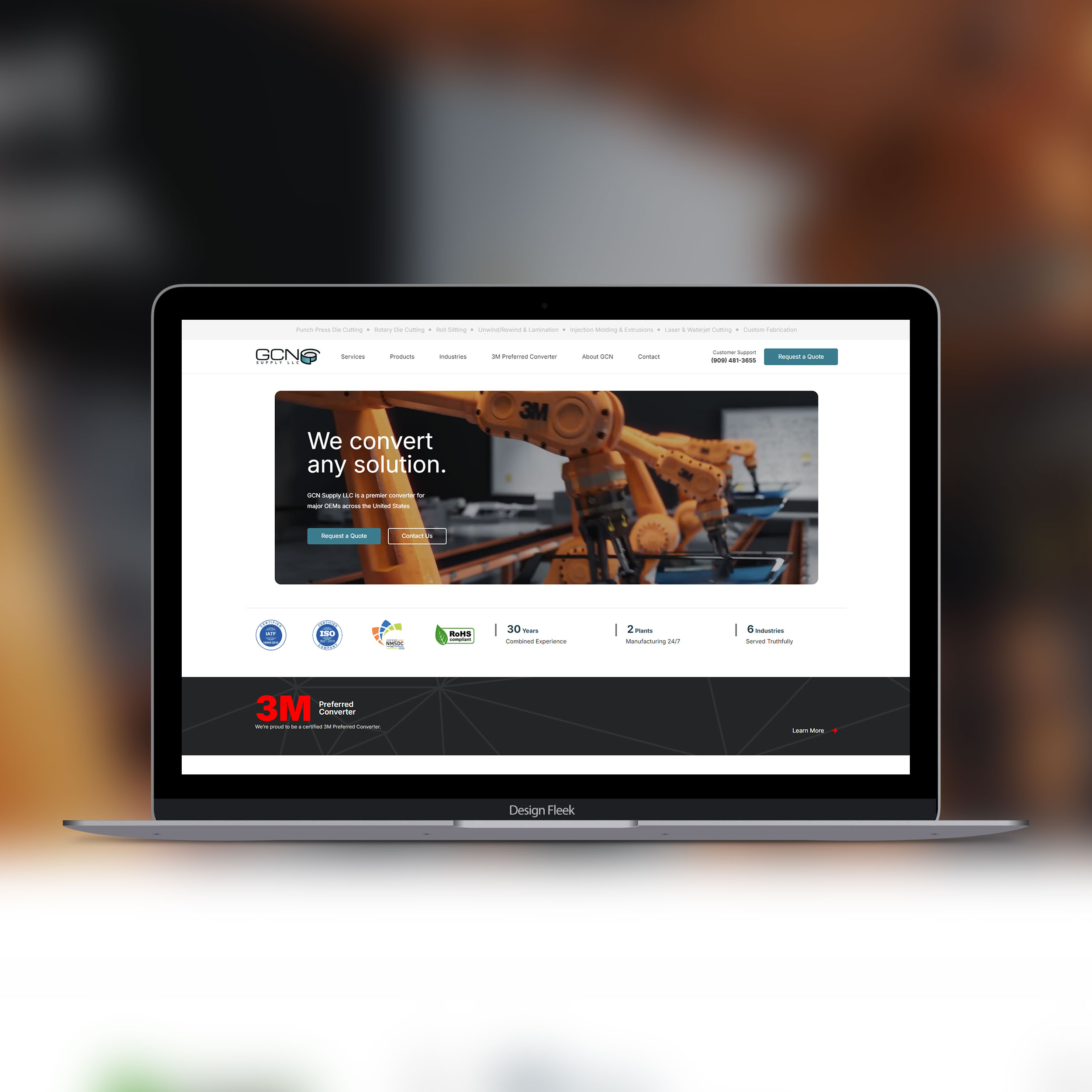 GCN Supply website project preview