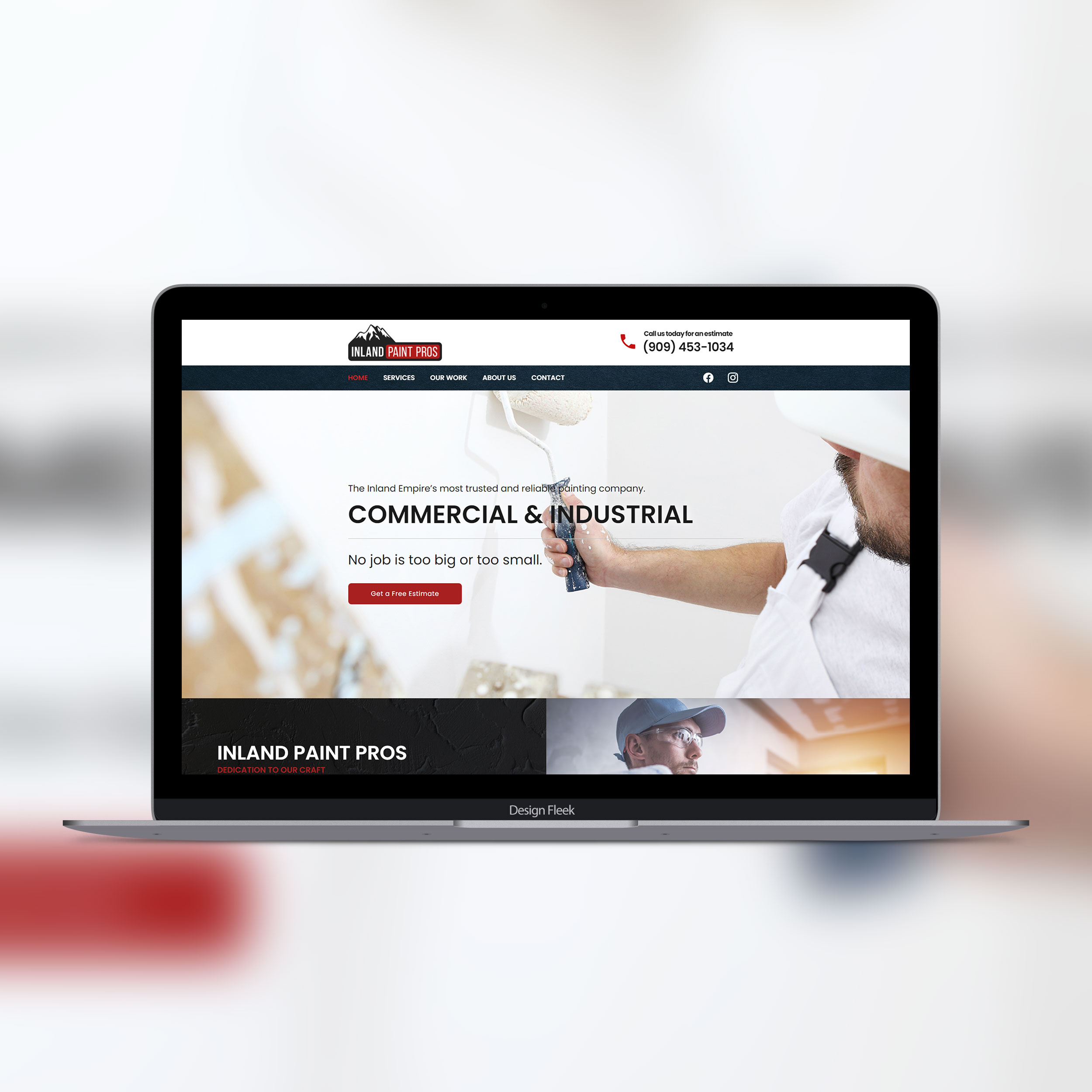 Inland Paint Pros website project preview