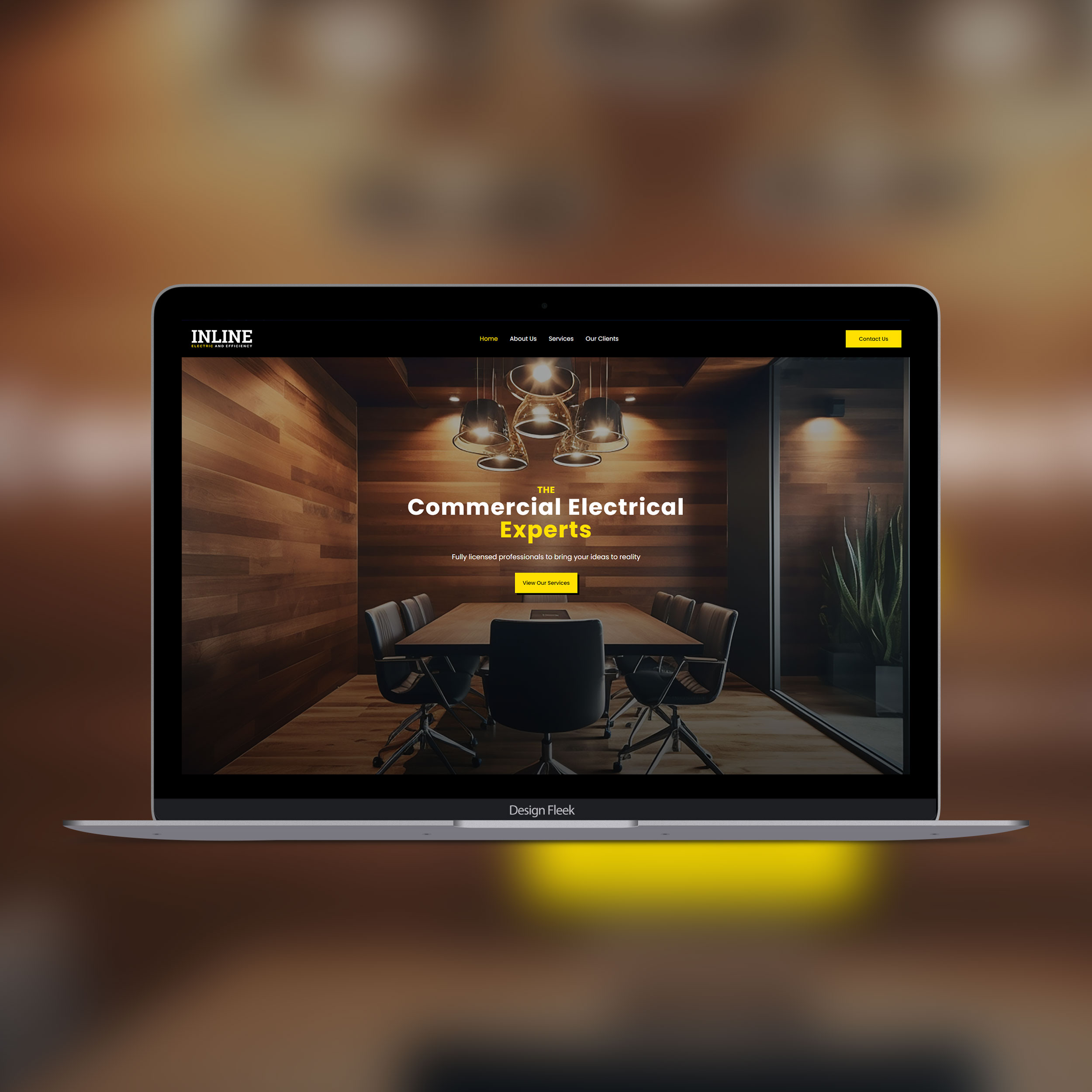Inline Electric website project preview