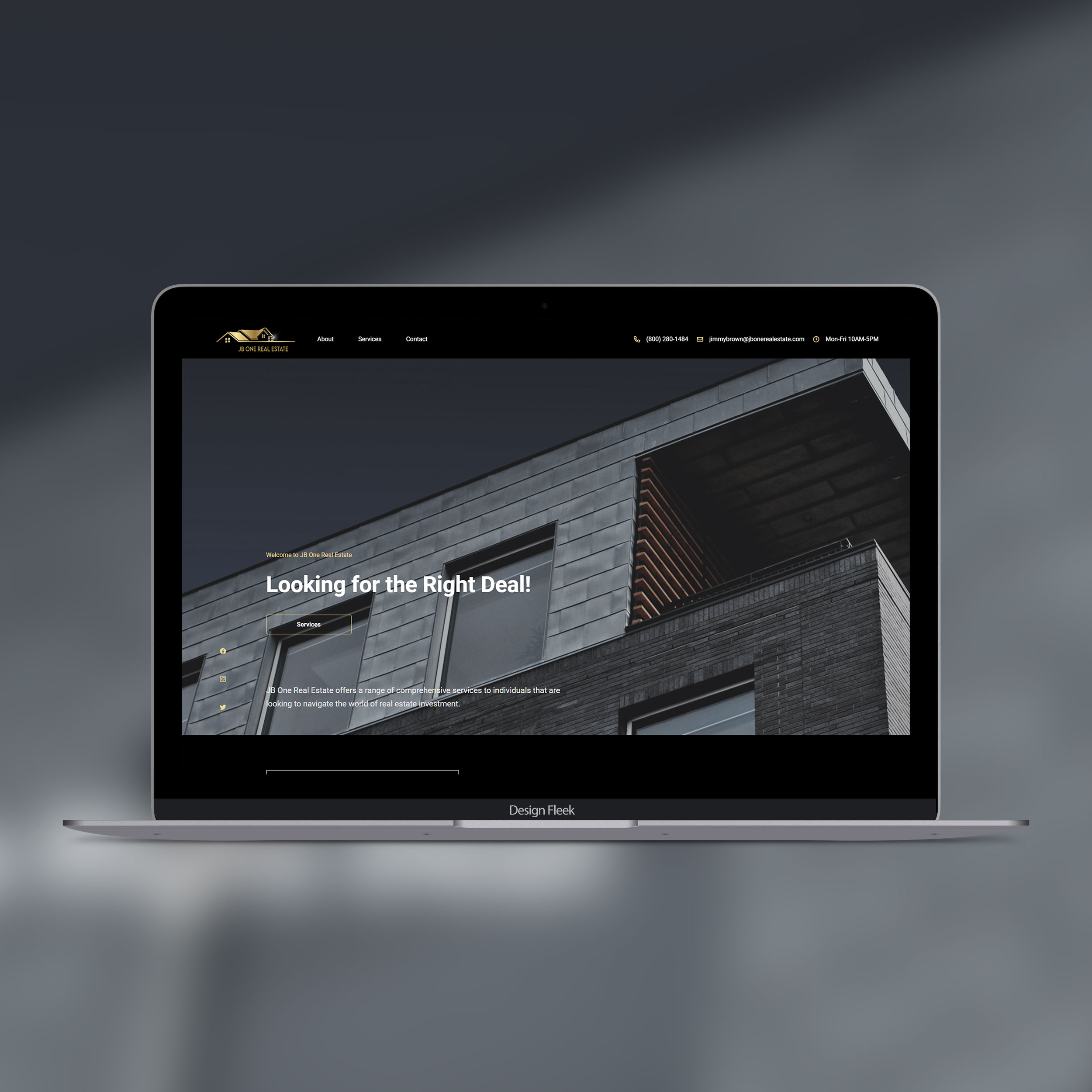 JBone Real Estate website project preview