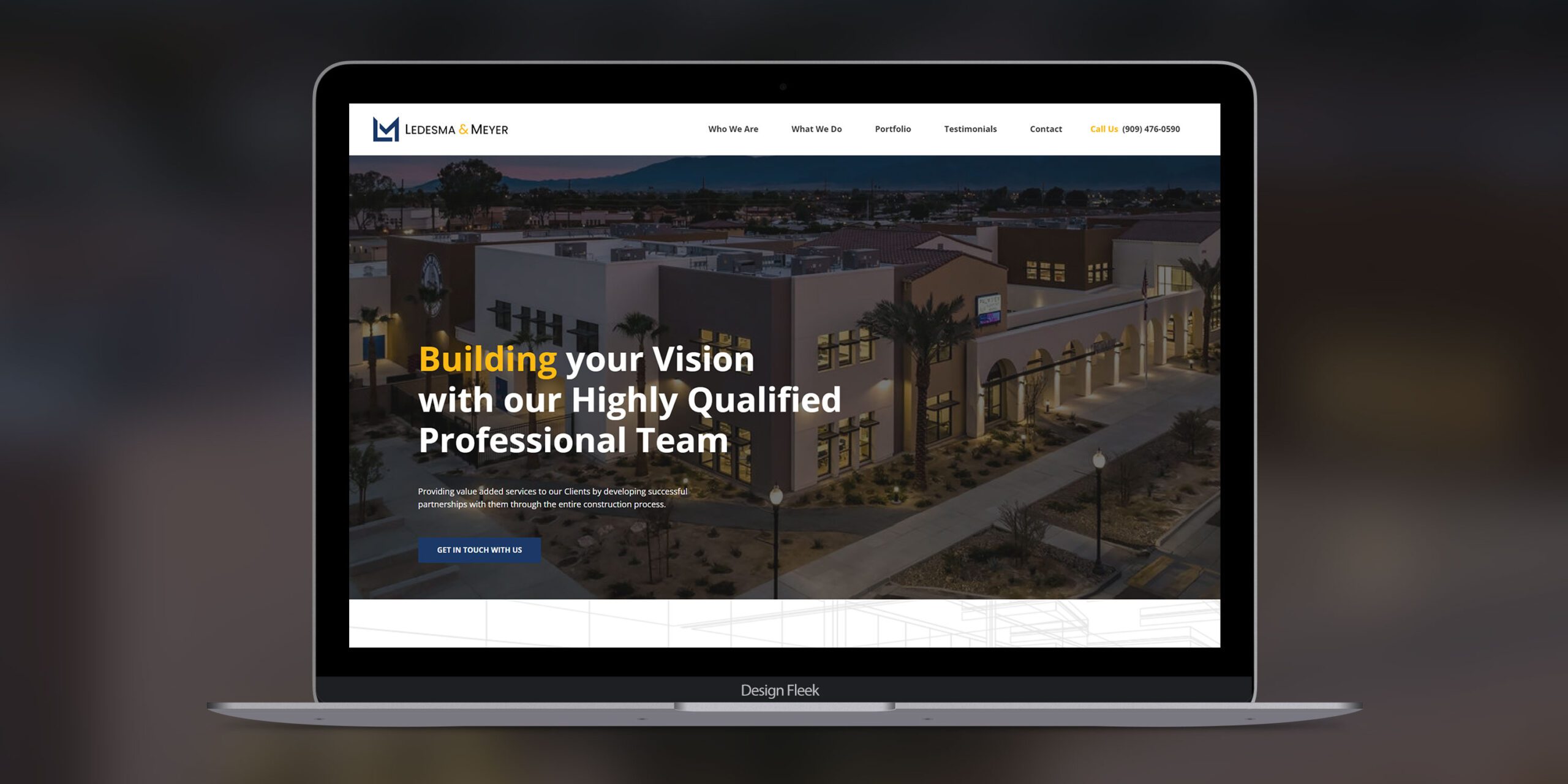 Ledesma & Meyer website mockup 2