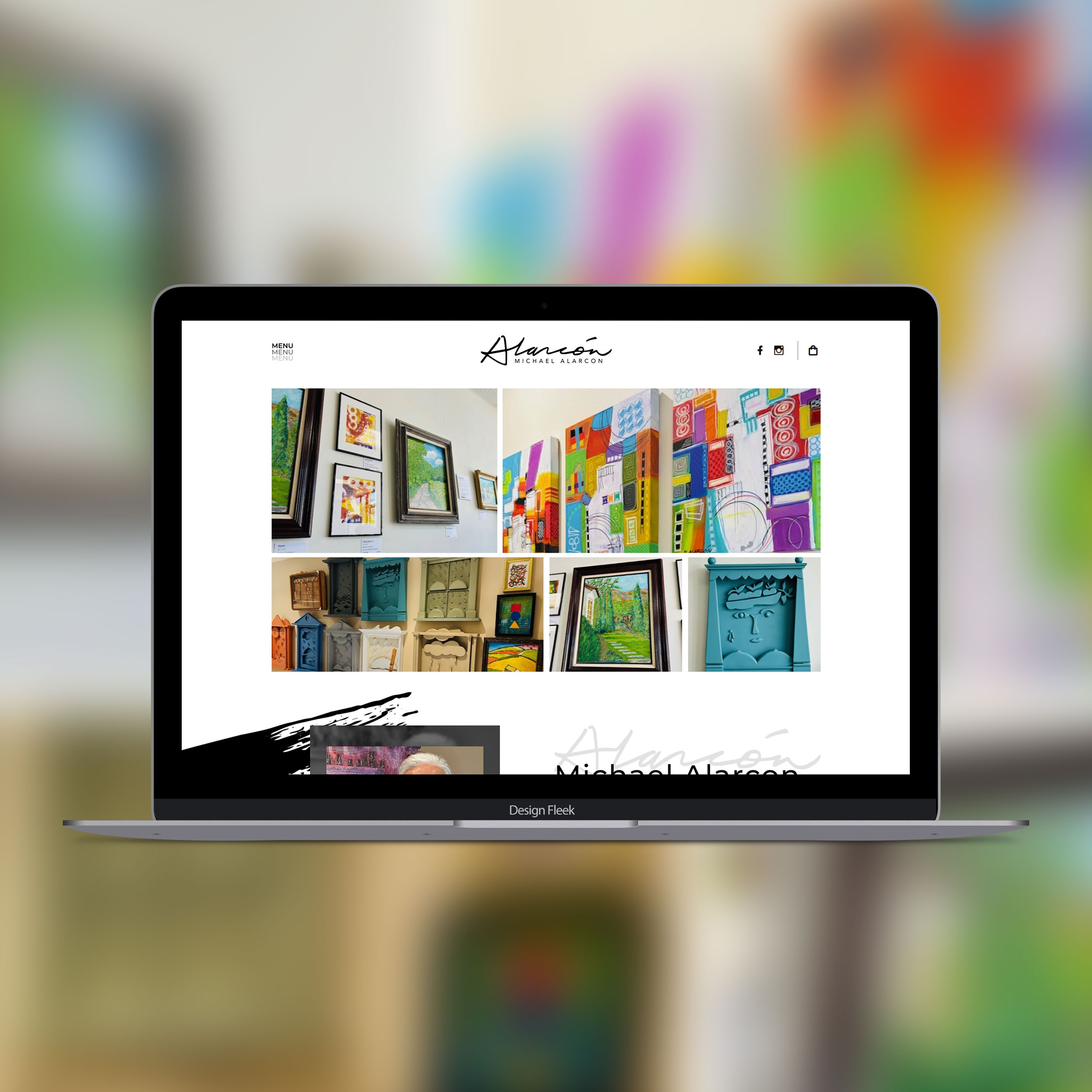 Michael Alarcon Art website project preview