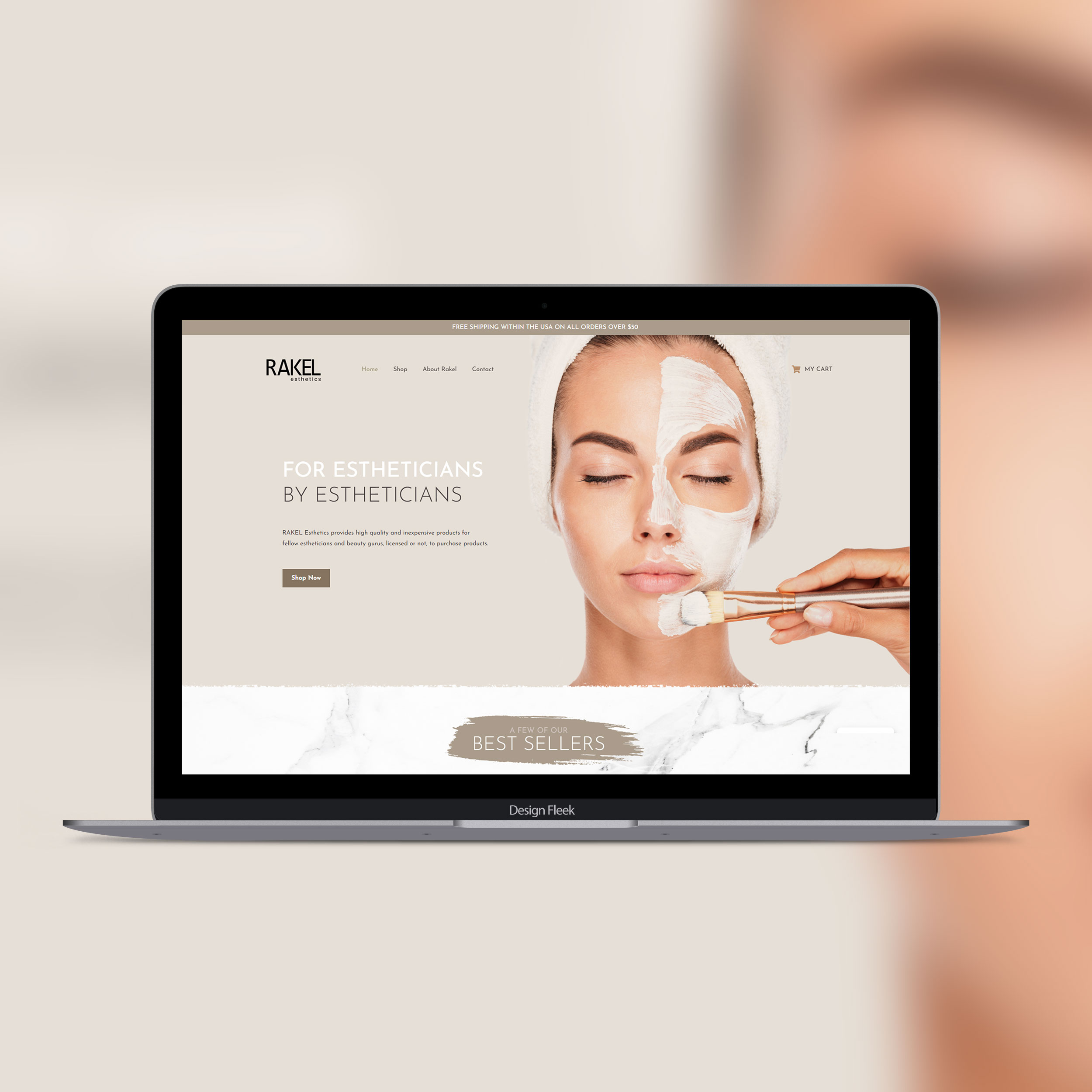 Rakel Esthetics website project preview