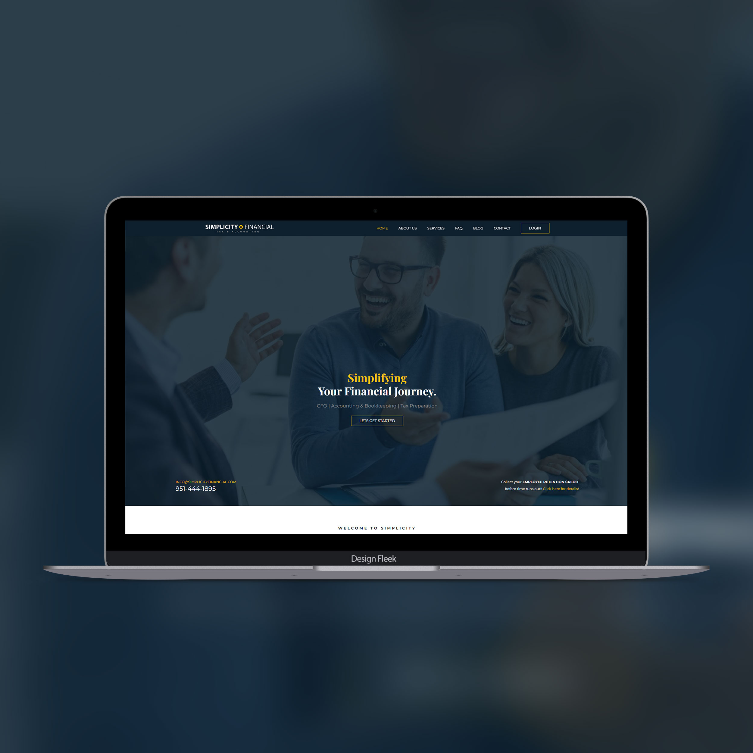 Simplicity Financial website project preview