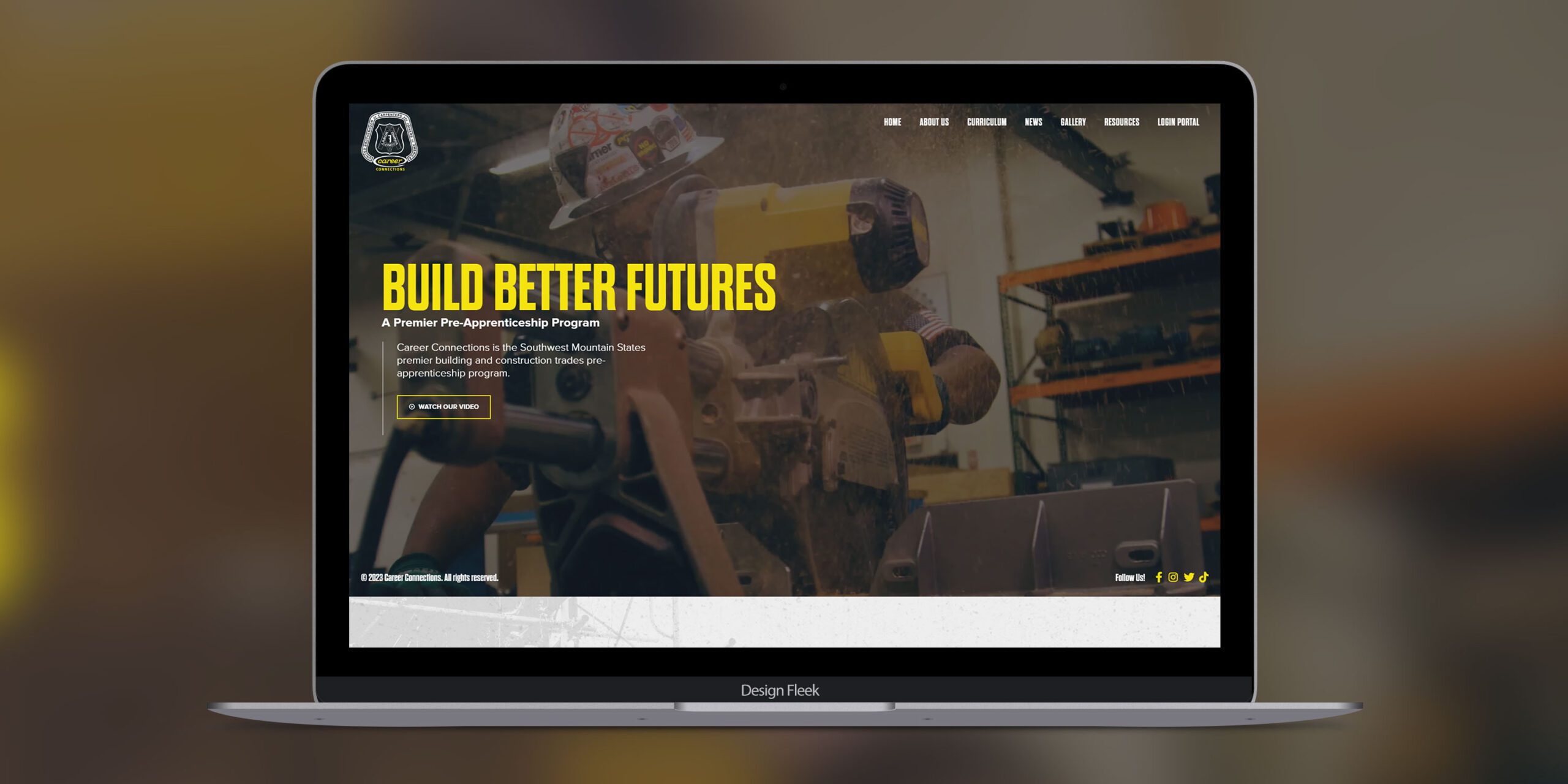 SWMS Career Connections website mockup 2