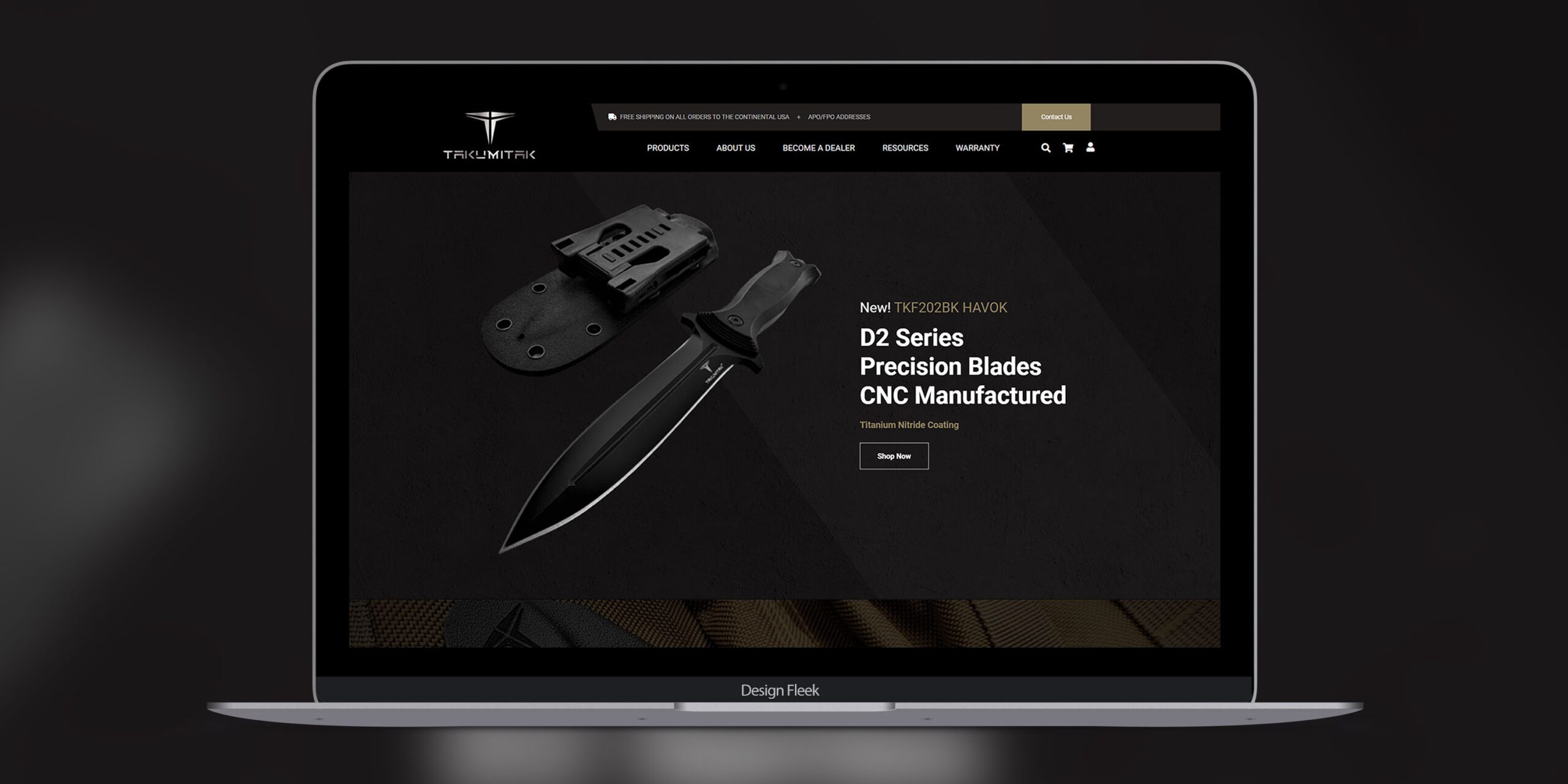 Takumitak website mockup 2