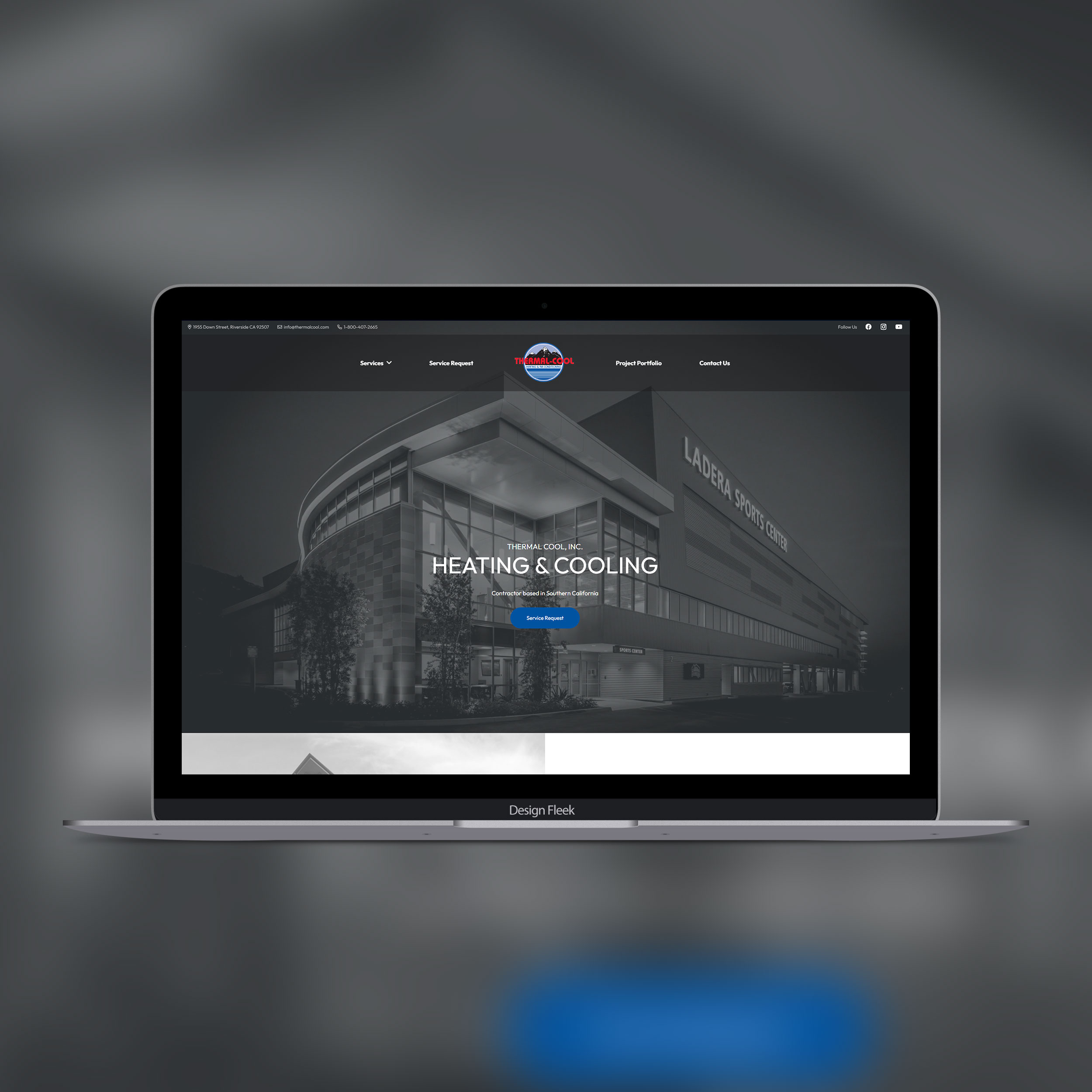Thermal Cool website project preview